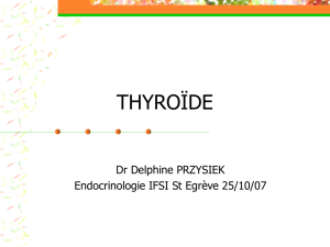 thyroïde - Cours IFSI