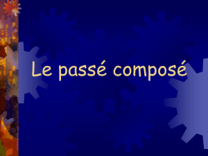 Le passé composé