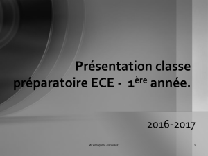 Qu`est-ce qu`on étudie ? (1) - Classe préparatoire ECE du Lycée
