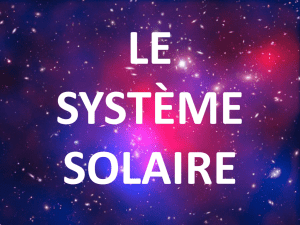 Le système solaire