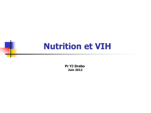 PPT - 2,89 Mo Nutrition et VIH J