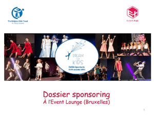 Diapositive 1 - The Belgian Kids` Fund