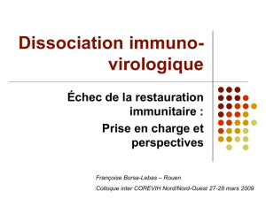 Dissociation immuno virologique