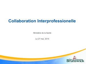Collaboration interprofessionnelle