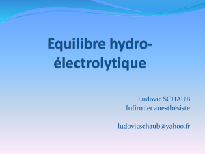Equilibre hydro-électrolytique - Société Française des Infirmier(e)s