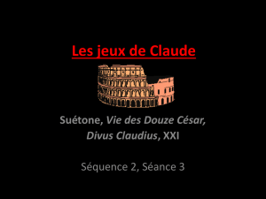Les jeux de Claude