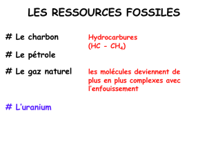 Les ressources fossiles