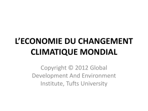 l`economie du changement climatique mondial