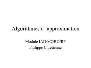 Algorithmes d `approximation