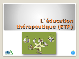 L`éducation thérapeutique (ETP) - ifsi du chu de nice 2012-2015