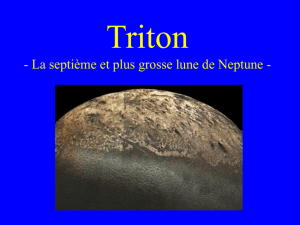 Triton - A moon of Neptune -