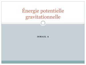 Énergie potentielle gravitationnelle