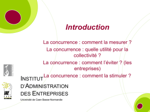 Introduction la Concurrence