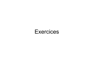 Exercices - Canalblog