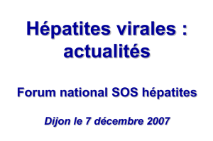 Diapositive 1 - SOS Hépatites