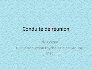 Conduite de réunion