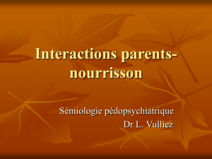 Interactions parents-nourrisson