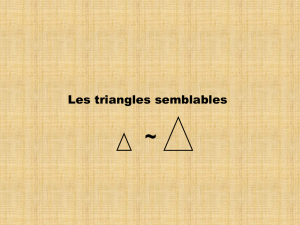 triangles semblables