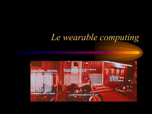 Le wearable computing - membres