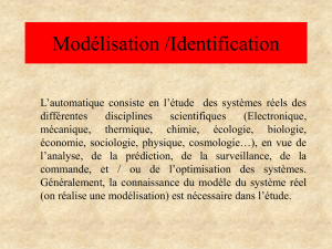 Modélisation /Identification