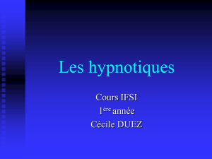 Les hypnotiques