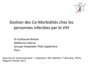 Gestion des Co-Morbidités chez les personnes infectées par