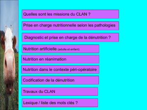 Message nutritionnel essentiel - Accueil