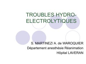 troubles hydro-electrolytiques - le site de la promo 2006-2009