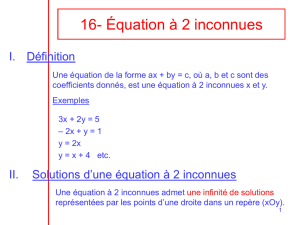 15- Équations à 2 inconnues