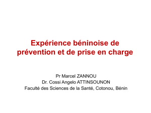 1,93 Mo Expérience béninoise de prévention et de prise en charge