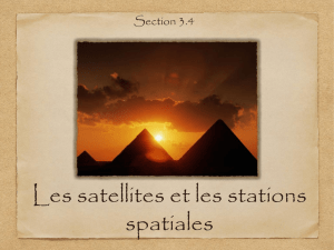Les satellites et les stations spatiales