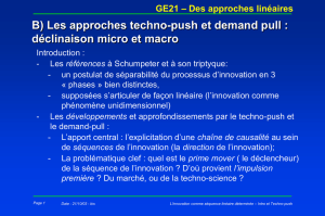 GE21 - Chap 1 - Section 2 (suite) - La théorie du Techno Push