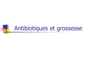 Antibiotiques et grossesse