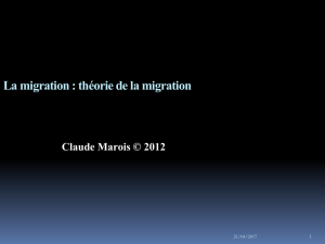 Cours 19 Migrations théories