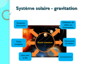 Système solaire - gravitation - Académie de Nancy-Metz