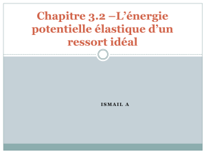 Énergie potentielle du ressort