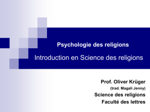 Psychologie des religions