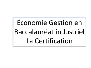 La certification - Académie de Clermont