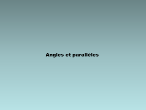 Angles et parallèles