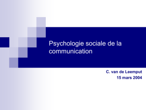Psychologie sociale de la communication