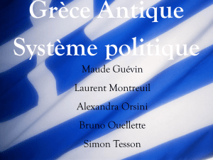 Grèce Antique Système politique