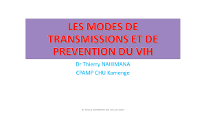 PPT - 642,5 Ko Prévention et transmission VIH 15/06/2014