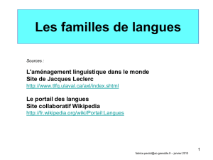 les langues