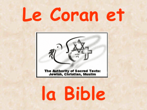 Bible et Coran