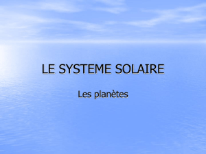 le systeme solaire - mathematiques et video projection