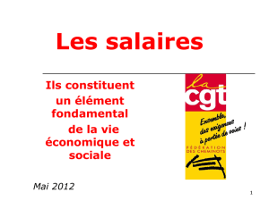 Les salaires - CGT Saintes