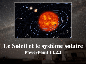 PowerPoint 11.2.2, Le Soleil et le système solaire, PowerPoint