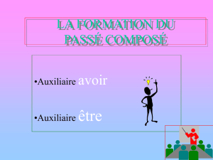 la formation du passé composé