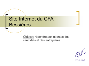 Site Internet du CFA Bessières
