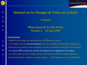 Vénus - Observatoire de la Côte d`Azur